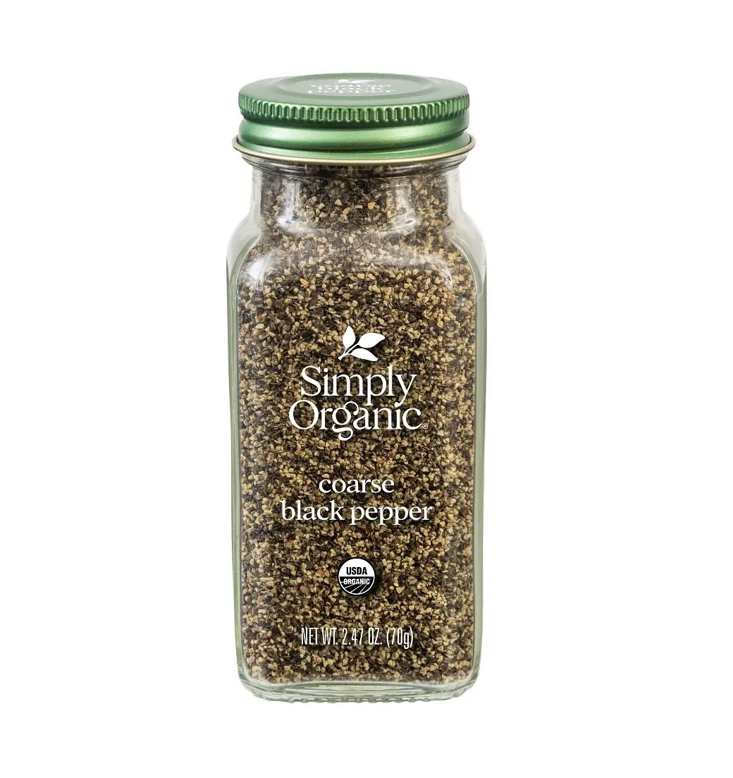 Simply Organic Black Pepper, Coarse Grind 2.47 oz. NEW SEALED