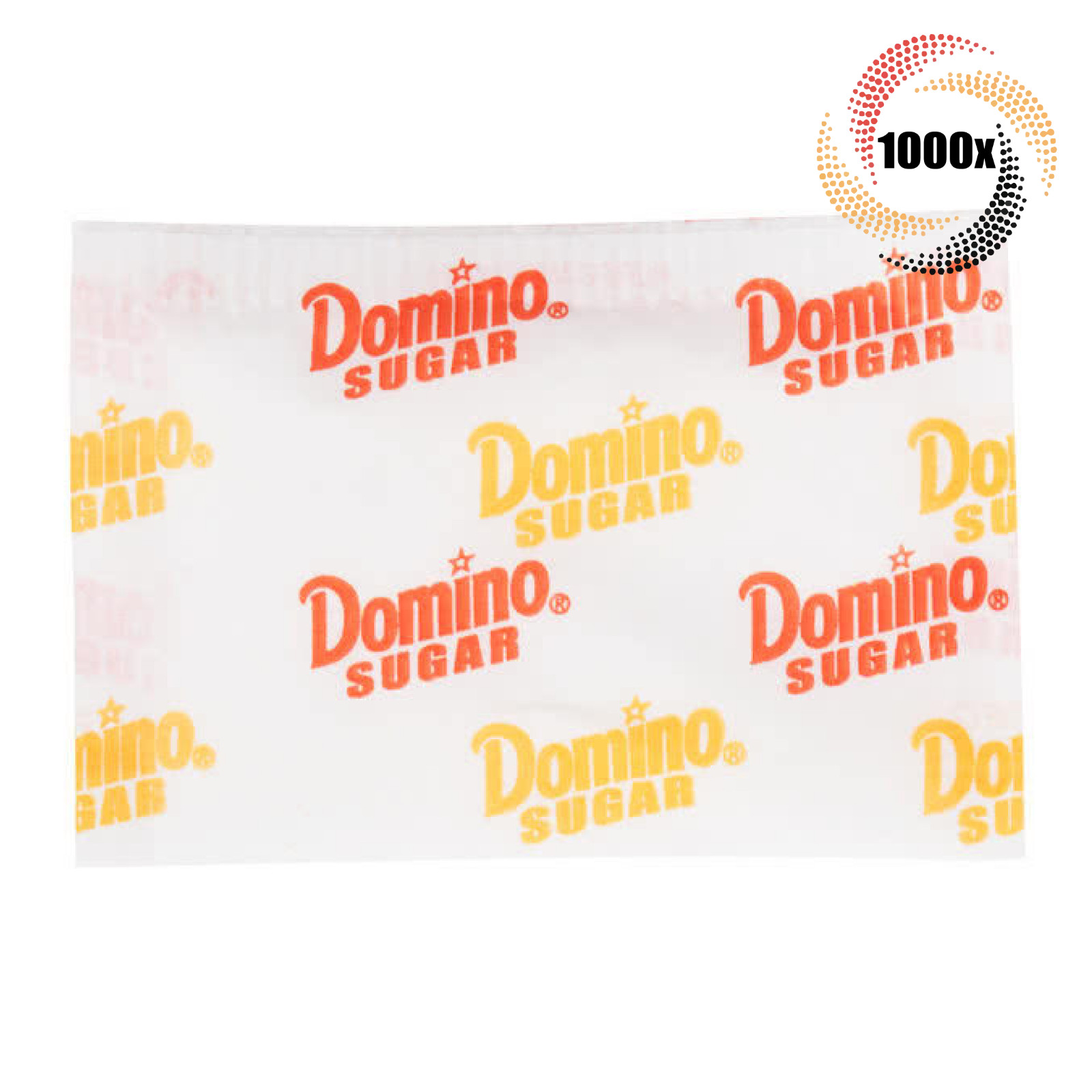 1000x Packets Domino Bulk Sugar Packets | .10oz | Great For Coffee & Tea