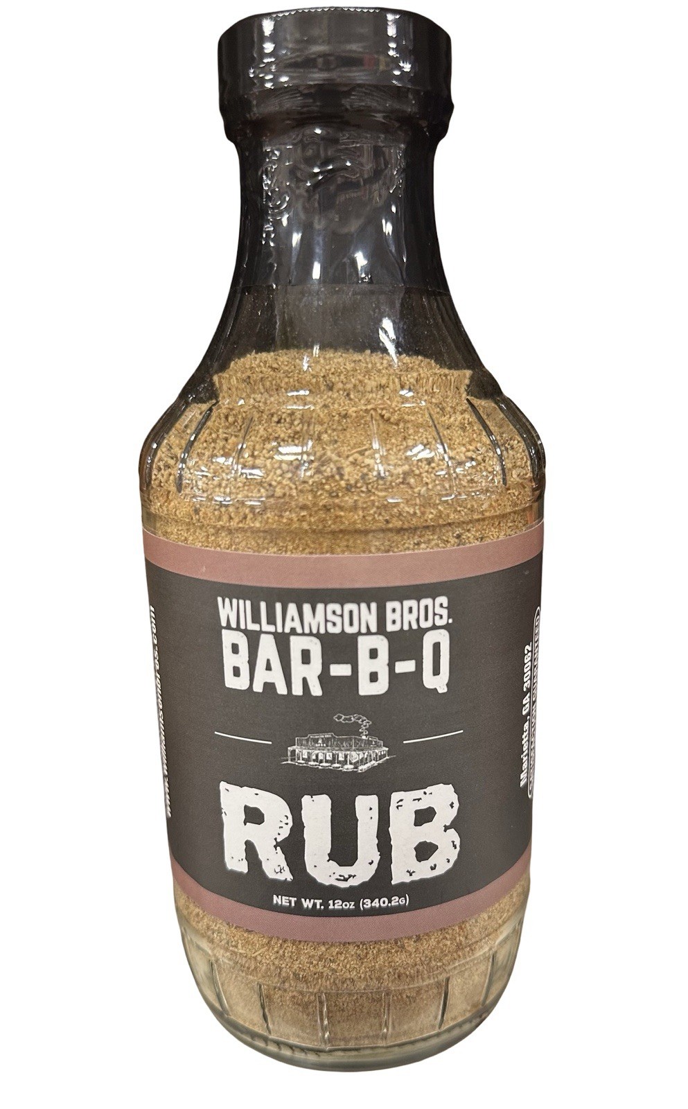 Williamson Bros. BAR-B-Q RUB BBQ Spice Mix Powder Pantry 12oz 1 Bottle