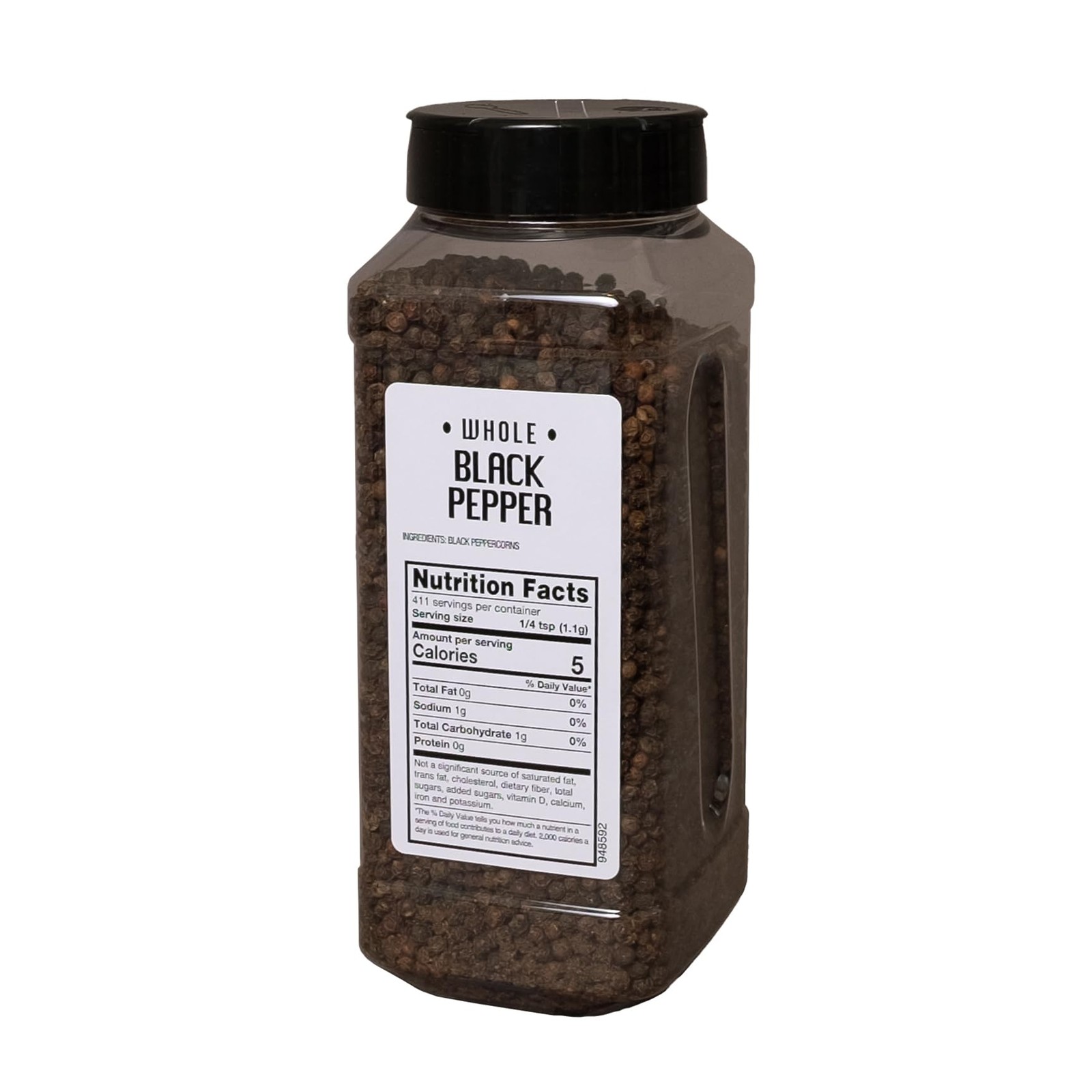 Sauer’s Whole Black Pepper | 1 Pound Canister | 16 Ounce (Pack of 1)