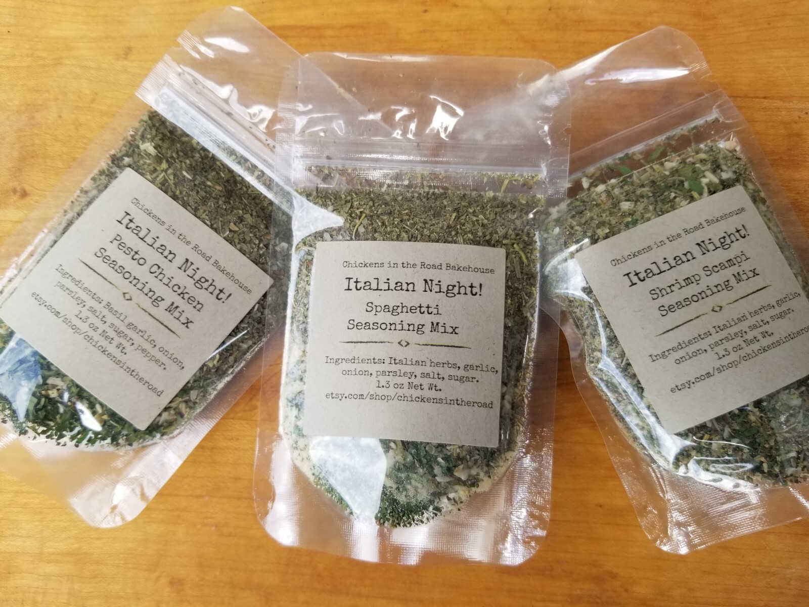 6 Italian Meal Mixes, 6 Mixes, Hand-crafted Mixes, Italian Seasonings