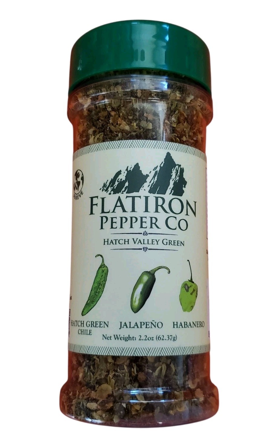 Flatiron Pepper Co Hatch Valley Green Premium Chile Flakes, Jalapeno, Habanero
