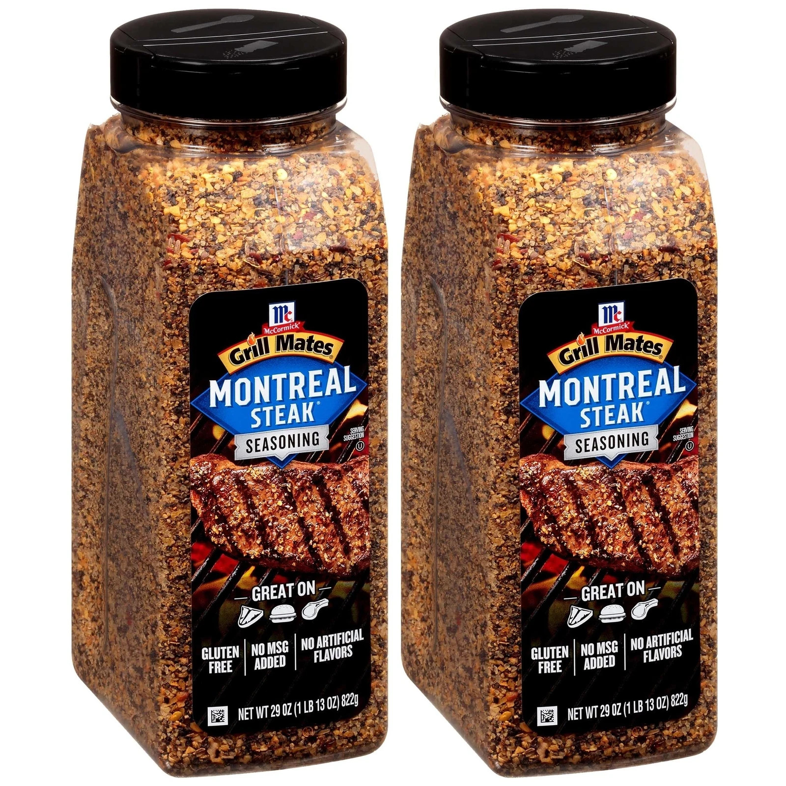 McCormick Grill-Mates 2 Pack of Montreal Steak Seasoning 29 Oz each