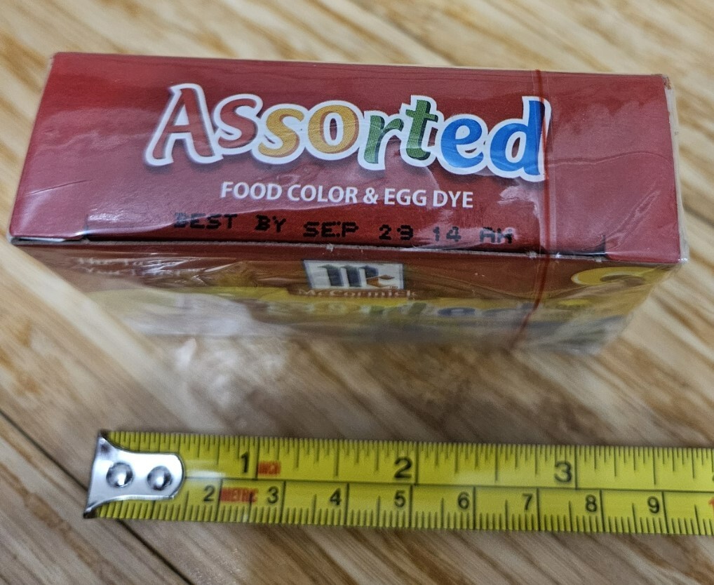 McCormick Assorted Food Color & Egg Dye Primary Colors Easter Past Best By Date