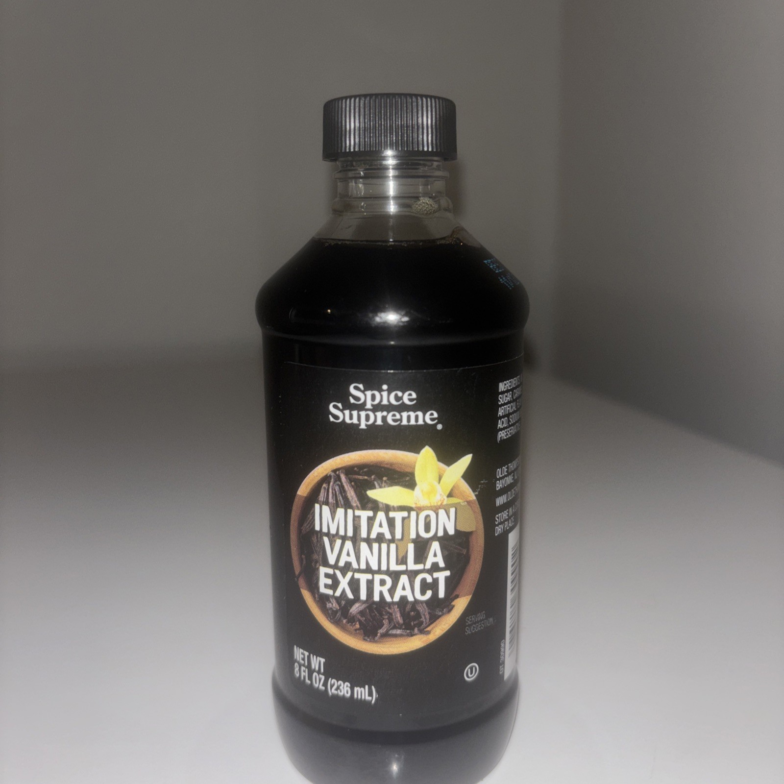 Spice Supreme Imitation Vanilla Extract 8 Oz