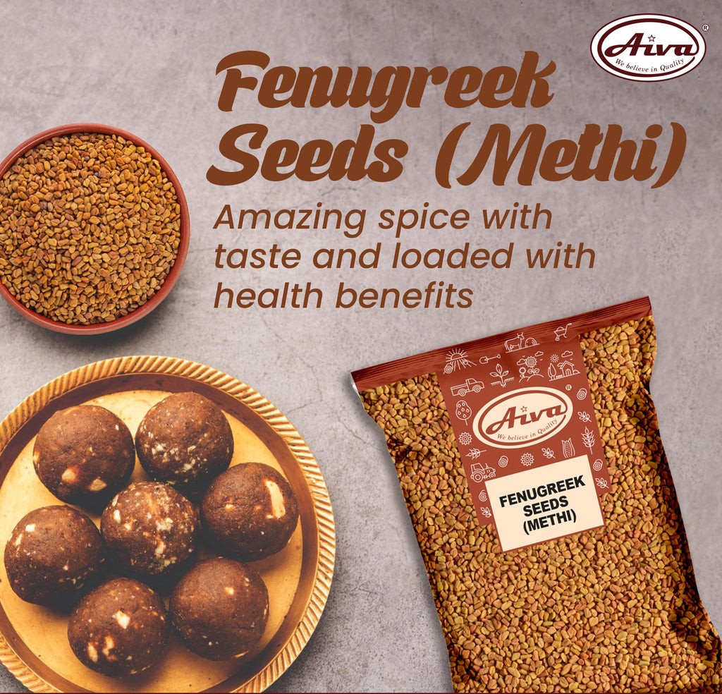 Aiva Fenugreek Seeds (Methi) | 14 oz (Pack of 20)