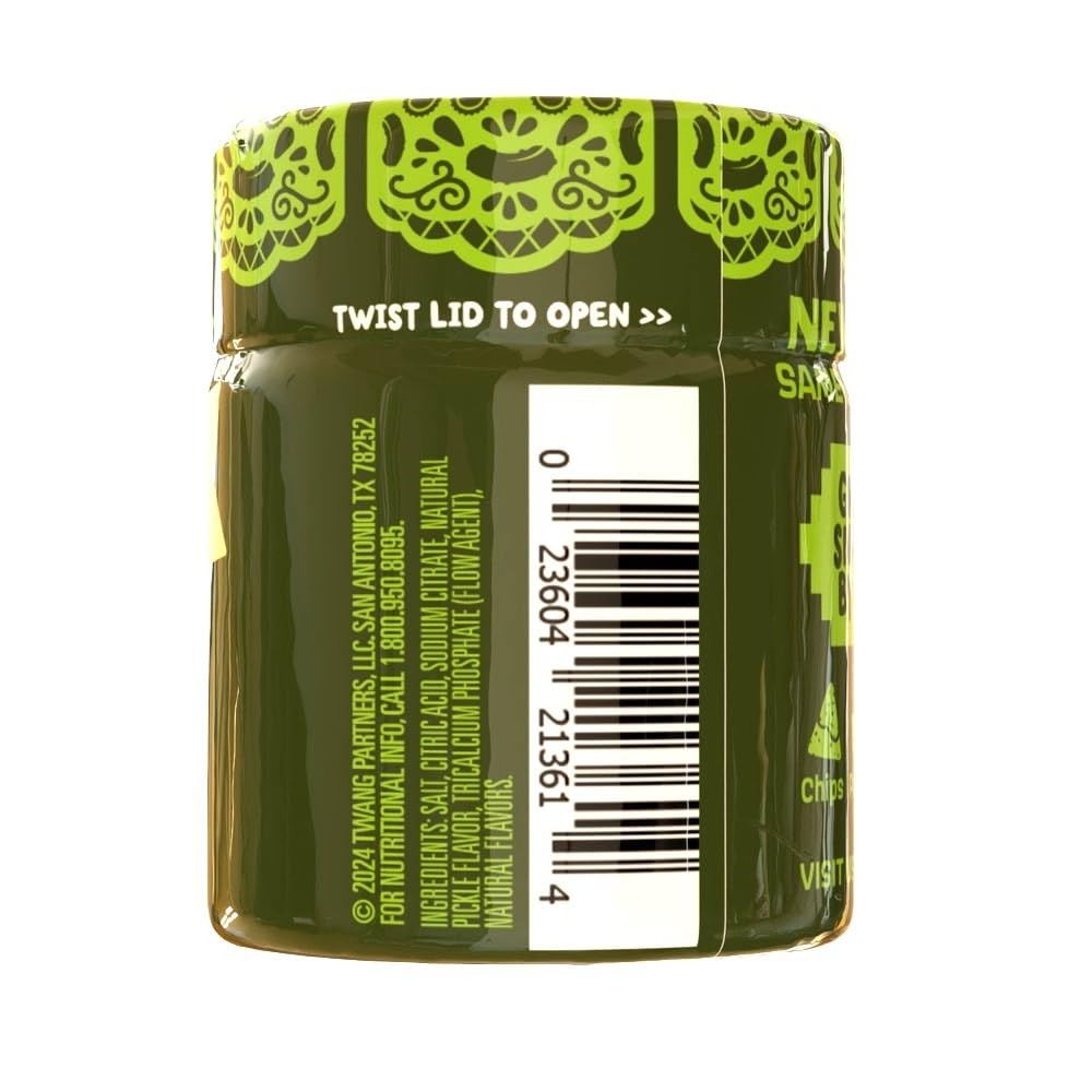 Twangerz Pickle Seasoning Salt Snack 1.15 Ounce (Pack of 20), Dark Green