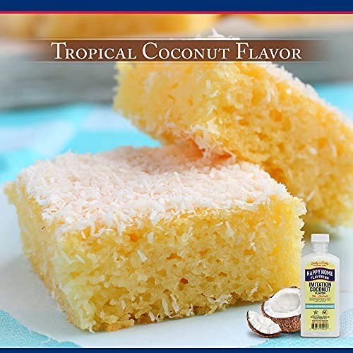 Imitation Coconut Flavoring 7 oz Non Alcoholic Kosher Clear Extract for Baking