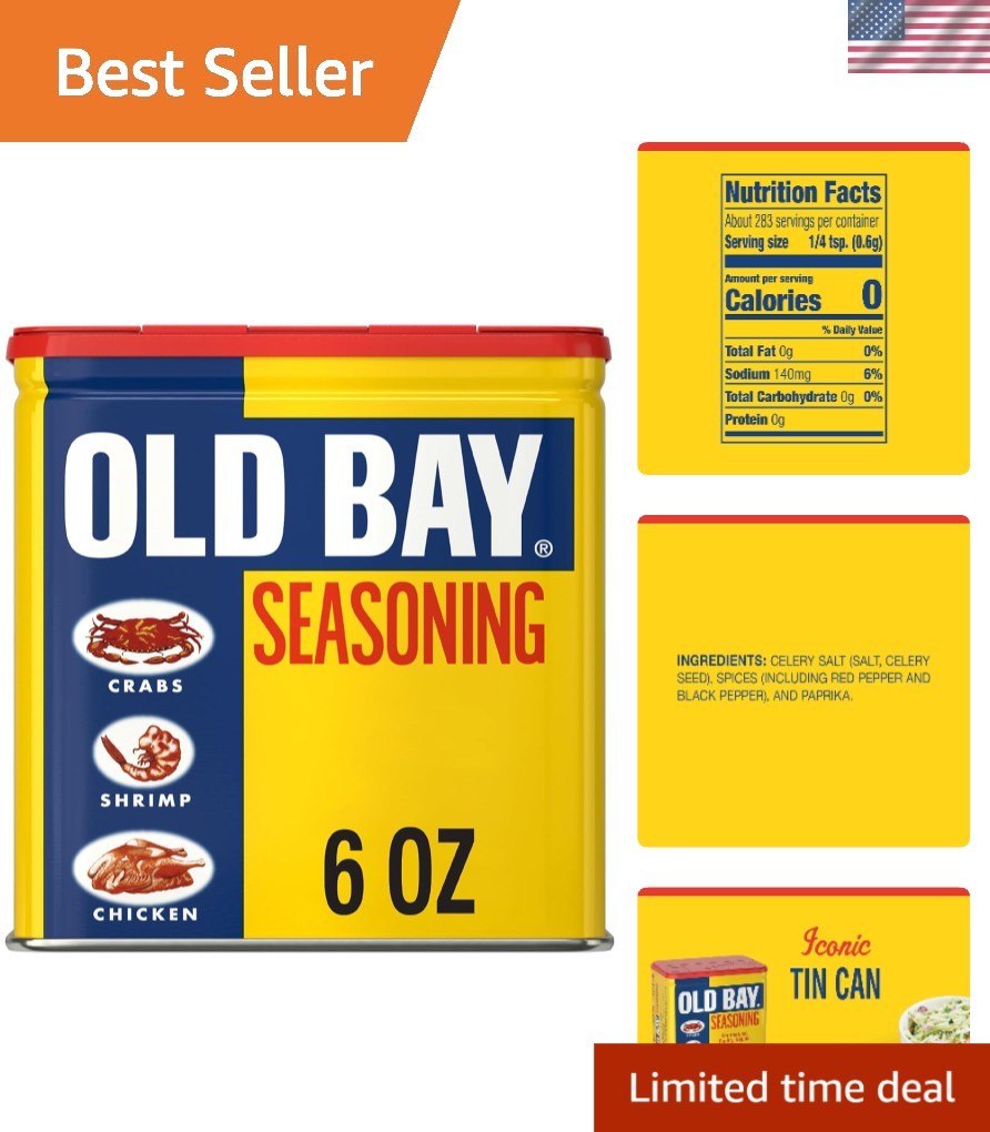 18 Herb & Spice Seafood Seasoning – Iconic Flavor for Crab, Shrimp & Snacks