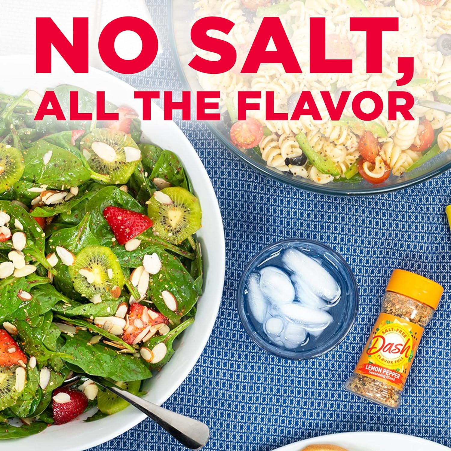 Dash Salt-Free Seasoning Blend, Lemon Pepper, 2.5 Ounce (Pack of 8)