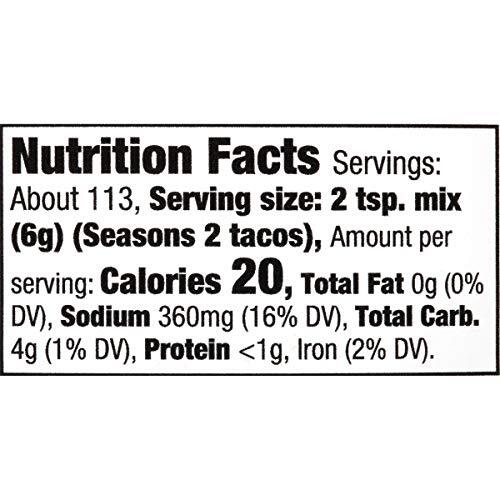 Premium Taco Seasoning Mix, No Artificial Flavors – 24 oz Large Size