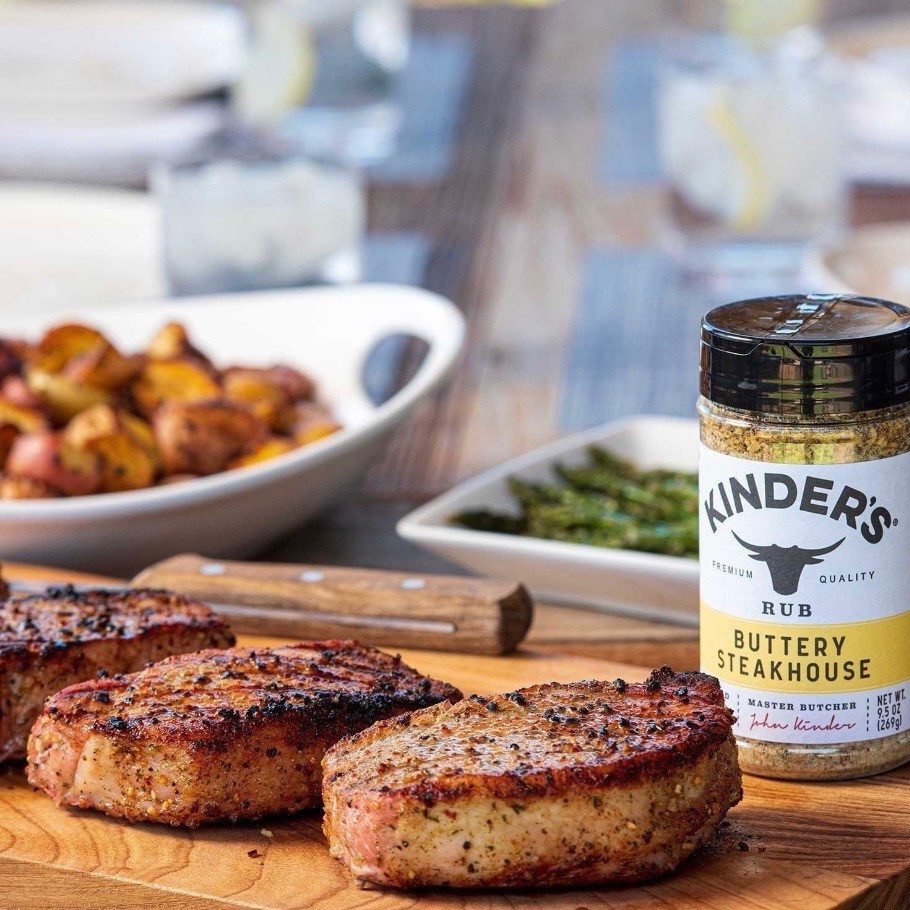 Kinder’s Buttery Steakhouse Rub 9.5oz Seasoning for Meat Chicken Fish