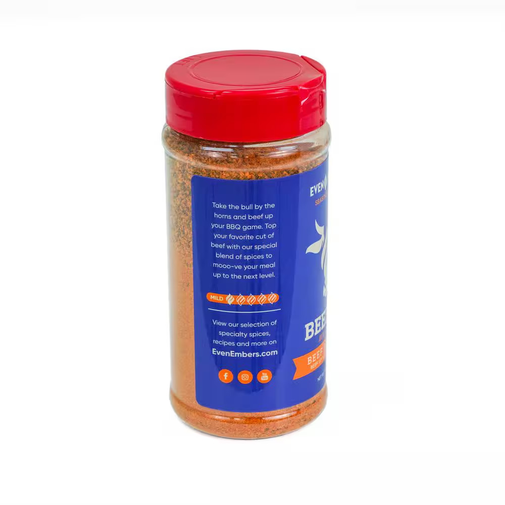 Beef Dry Rub Seasoning 12oz BBQ Spice Blend Gluten Free Natural Grill Steak Meat