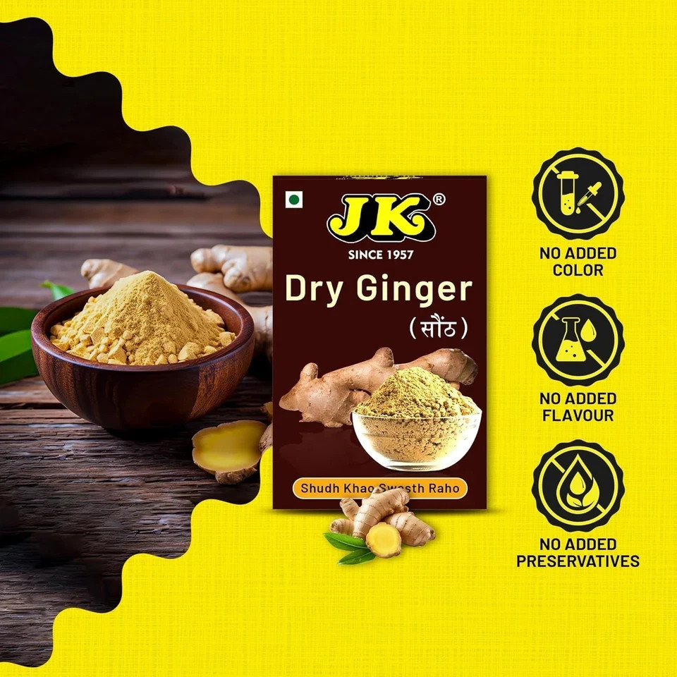 JK Dry Ginger Powder/Adrak Powder/(100g Pack of 1)