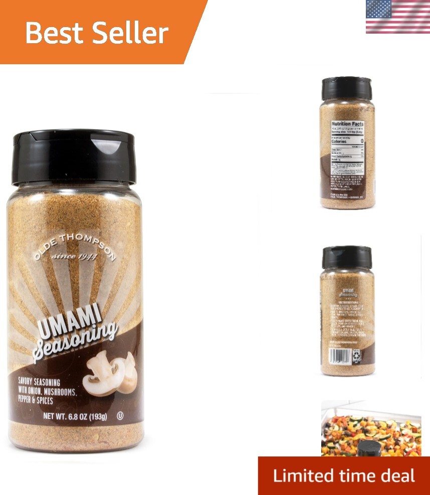 Umami Seasoning 6.8 oz – Savory Mushroom, Onion & Pepper Blend for All Dishes