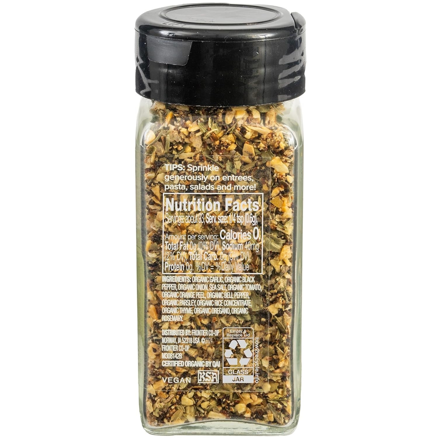 Versatile Garlic and Herb Spice Blend by Spice Right Organic Seasoning for Meals