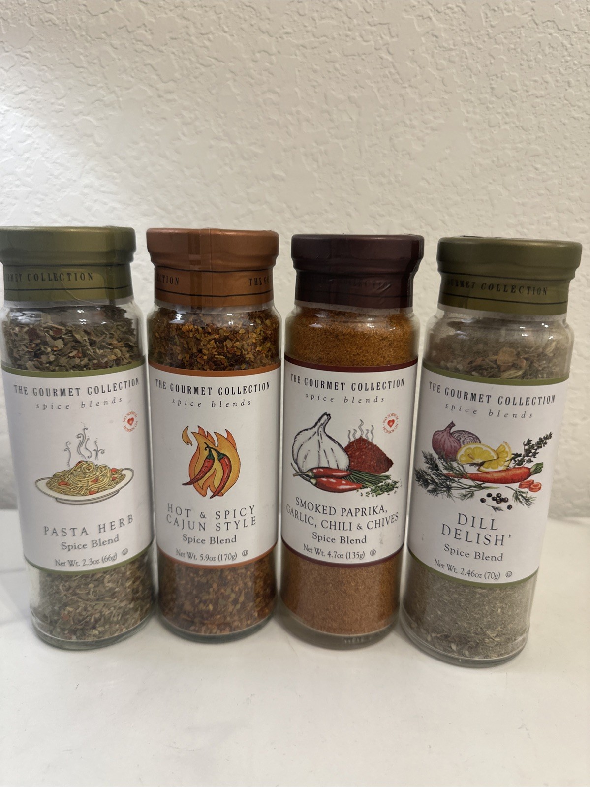 The Gourmet Collection, Smoked Paprika, Garlic, Chili & Chives Pack Of 4 Mix