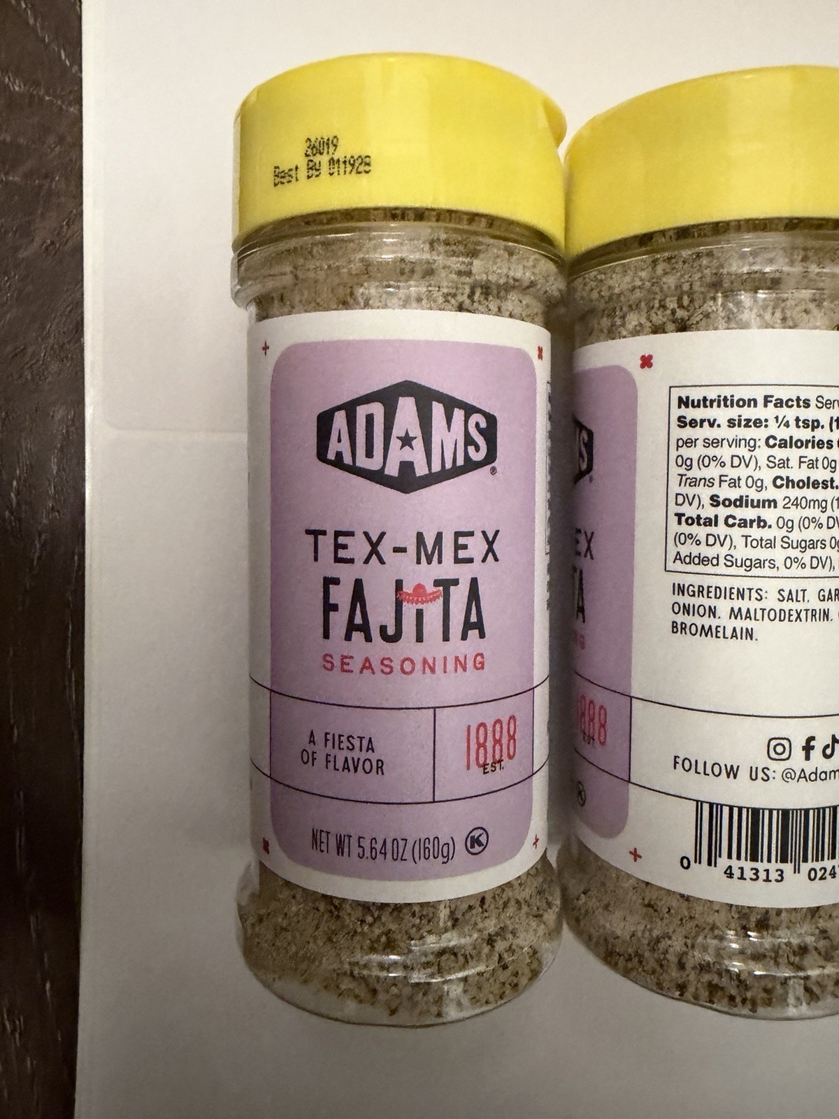 Adams Tex Mex Fajita Seasoning. 3 Pack. Chicken, Beef Or Veggies.
