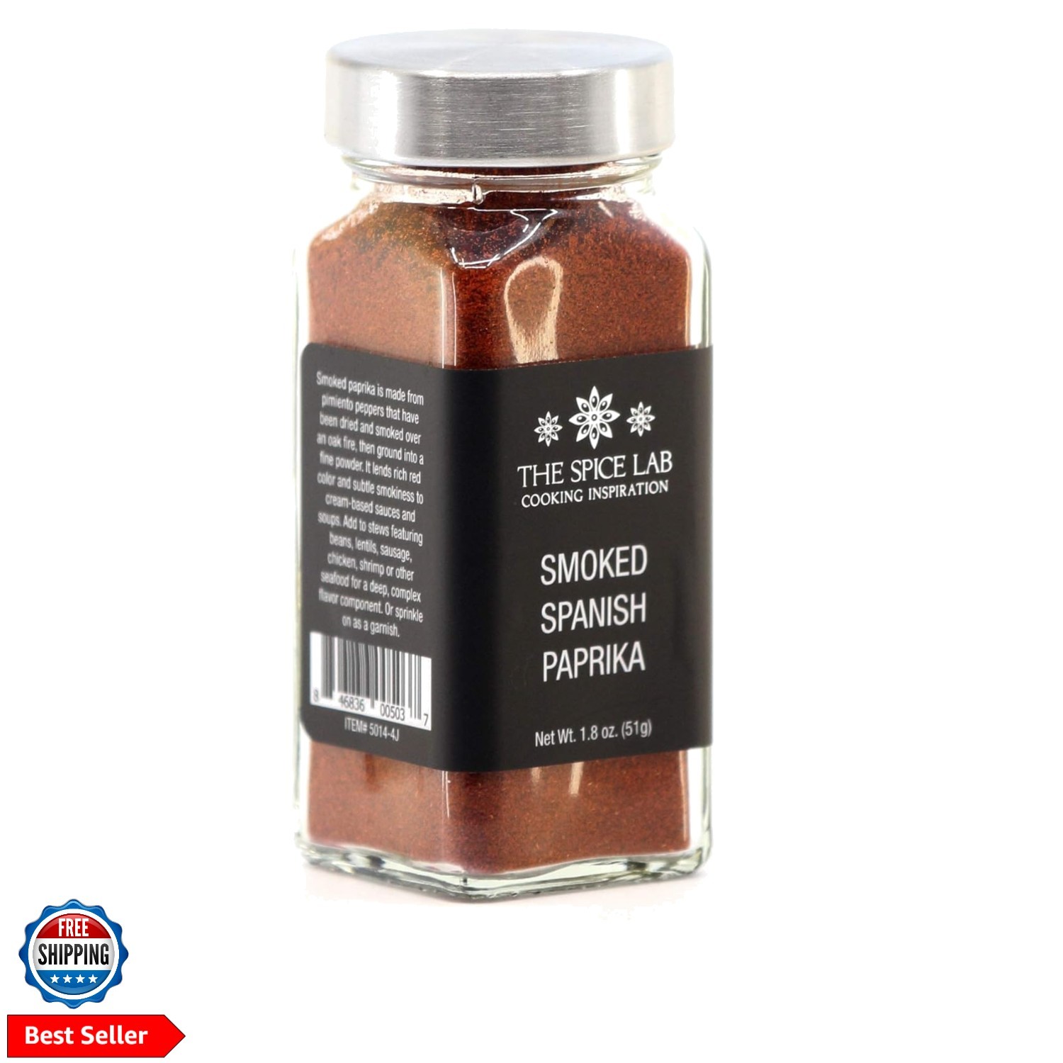 Smoked Paprika Powder -1.9 oz. French Jar – Gourmet Spanish Paprika Powder -…
