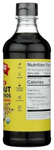 Coconut Liquid Aminos Seasoning 16 oz Soy-Free Teriyaki Sauce Alternative