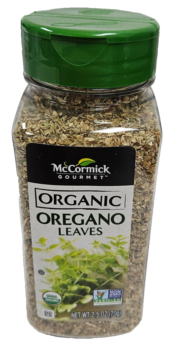 McCormick Gourmet Organic Oregano Leaves Seasoning Spice Mix Non GMO Exp 09/2026