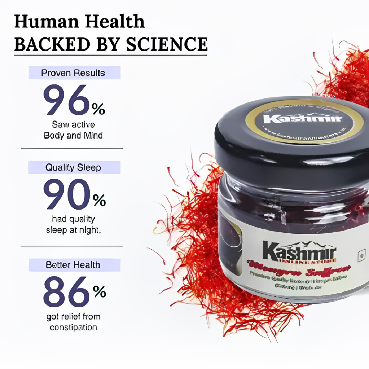 A+ Grade Premium Quality Red Kashmiri Saffron Original Pure 1Gm Kesar Spice Box.