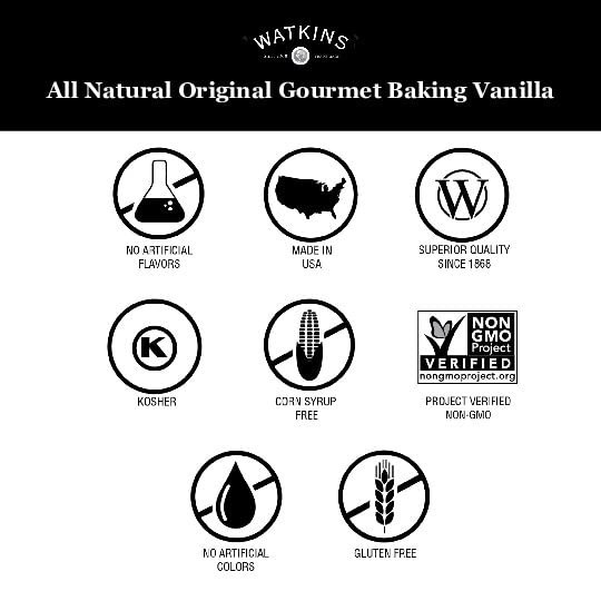 8 fl. oz. Pure Vanilla Extract – Gluten-Free & Kosher for Ultimate Baking