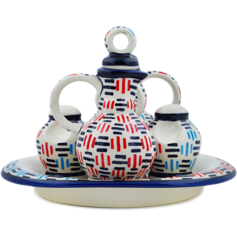 Polish Pottery Seasoning Set 9″ Tribal Treasures