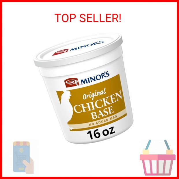 Minor’s Chicken Base and Stock, Great for Soup Broth, Gravy, and Sauces, No Adde