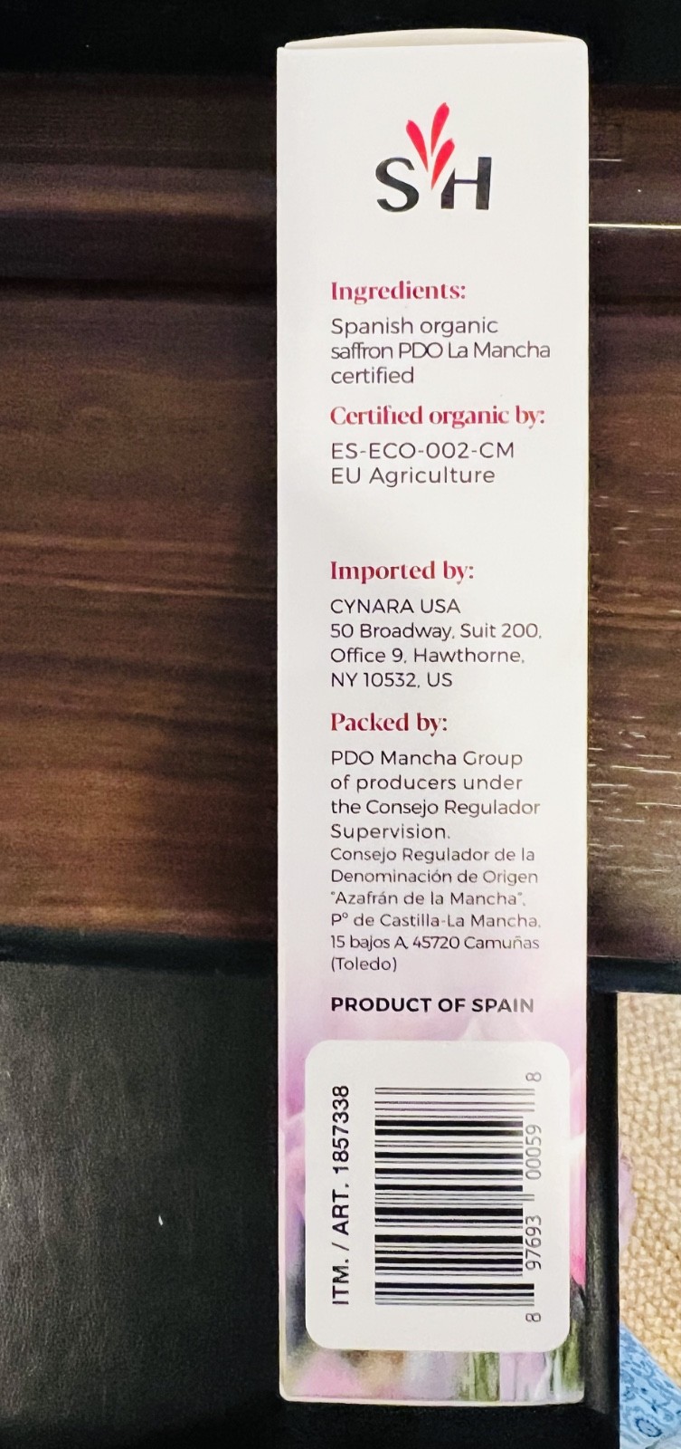 Secret Hint Organic Spanish Saffron, 1 Gram (.035oz) 1857338
