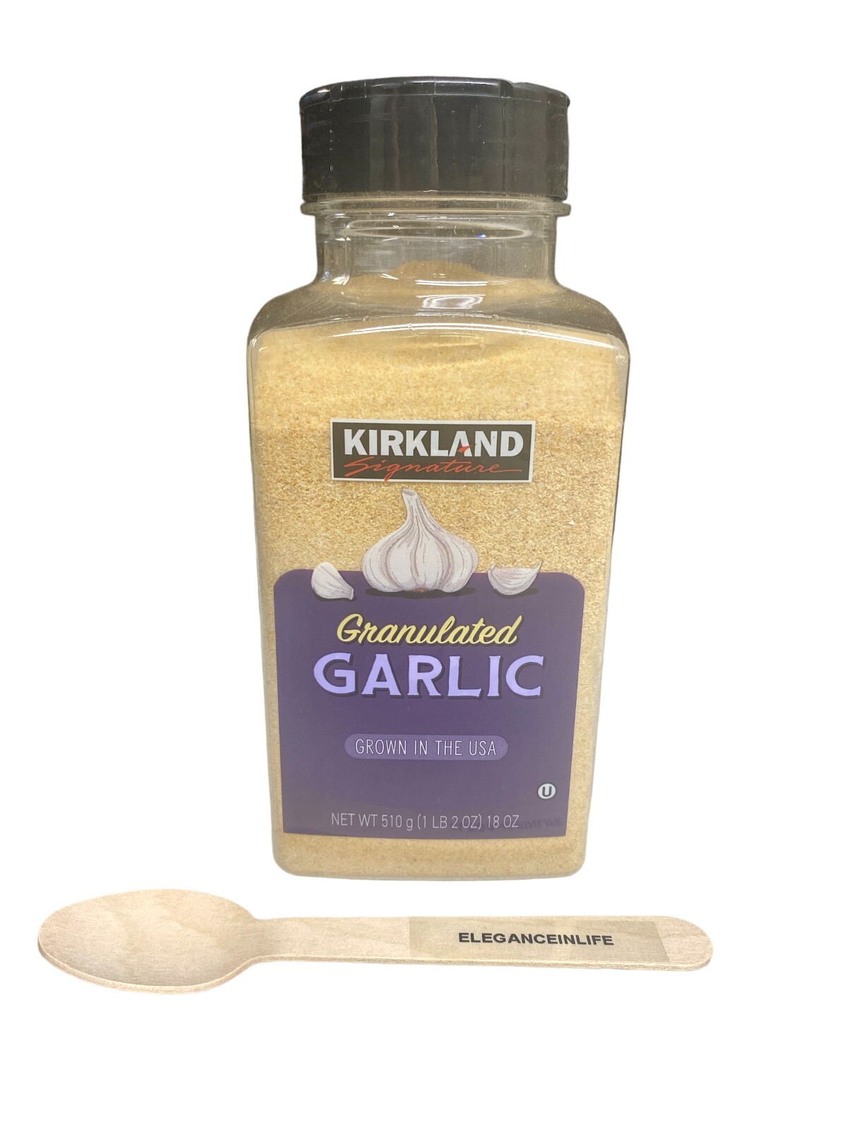 Granulated Garlic 18oz 1pk With 1 Small Wooden Spoon From Eleganceinlife