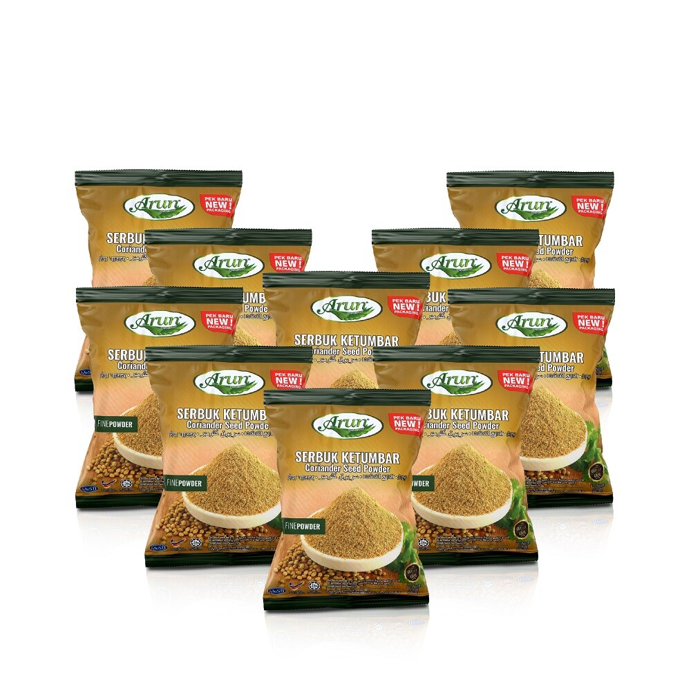 100% Pure Coriander Powder 7oz, 10 Packs. Spice up Soup, Curries, Roasted Meats