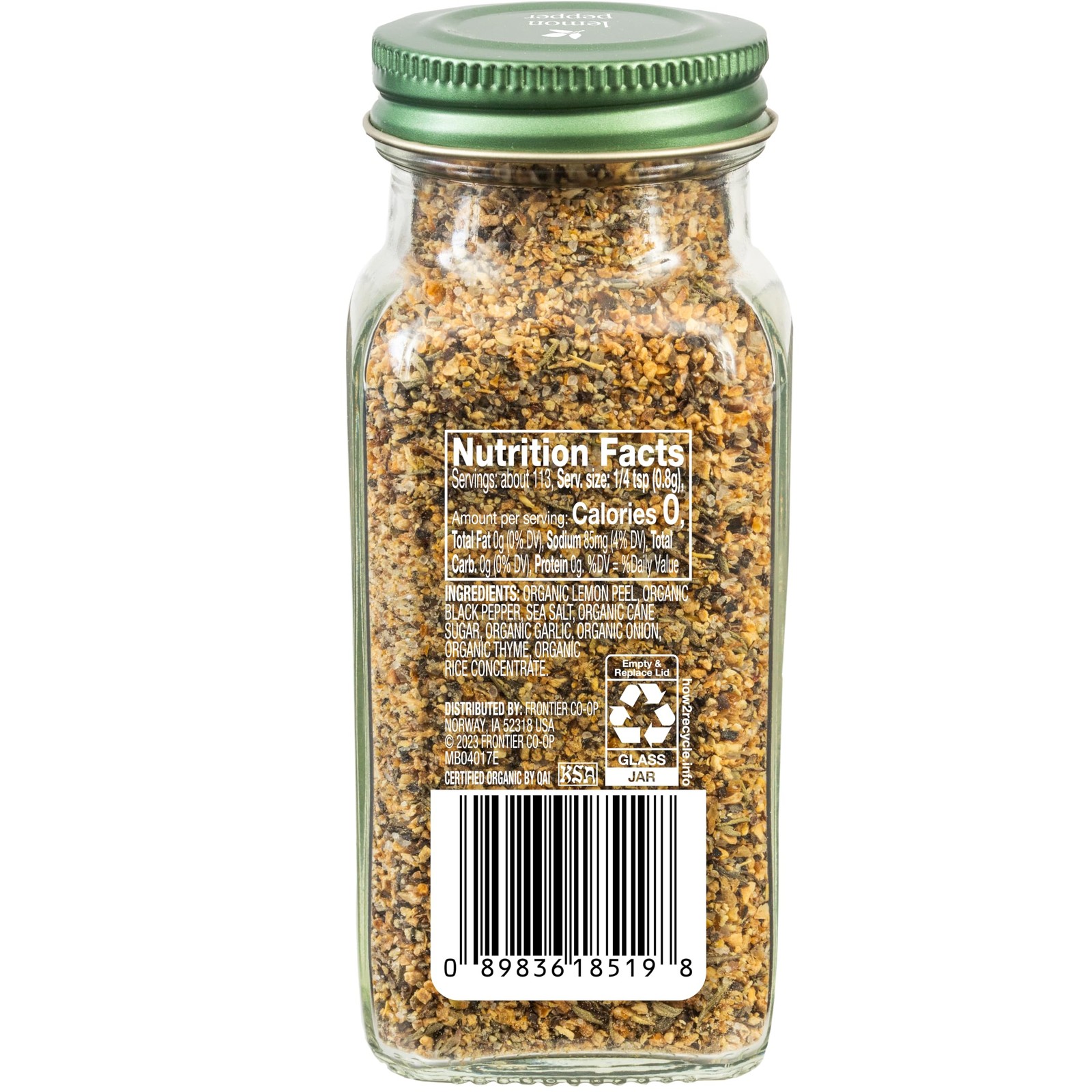 Simply Organic Lemon Pepper Seasoning 3.17 Oz Certified Organic