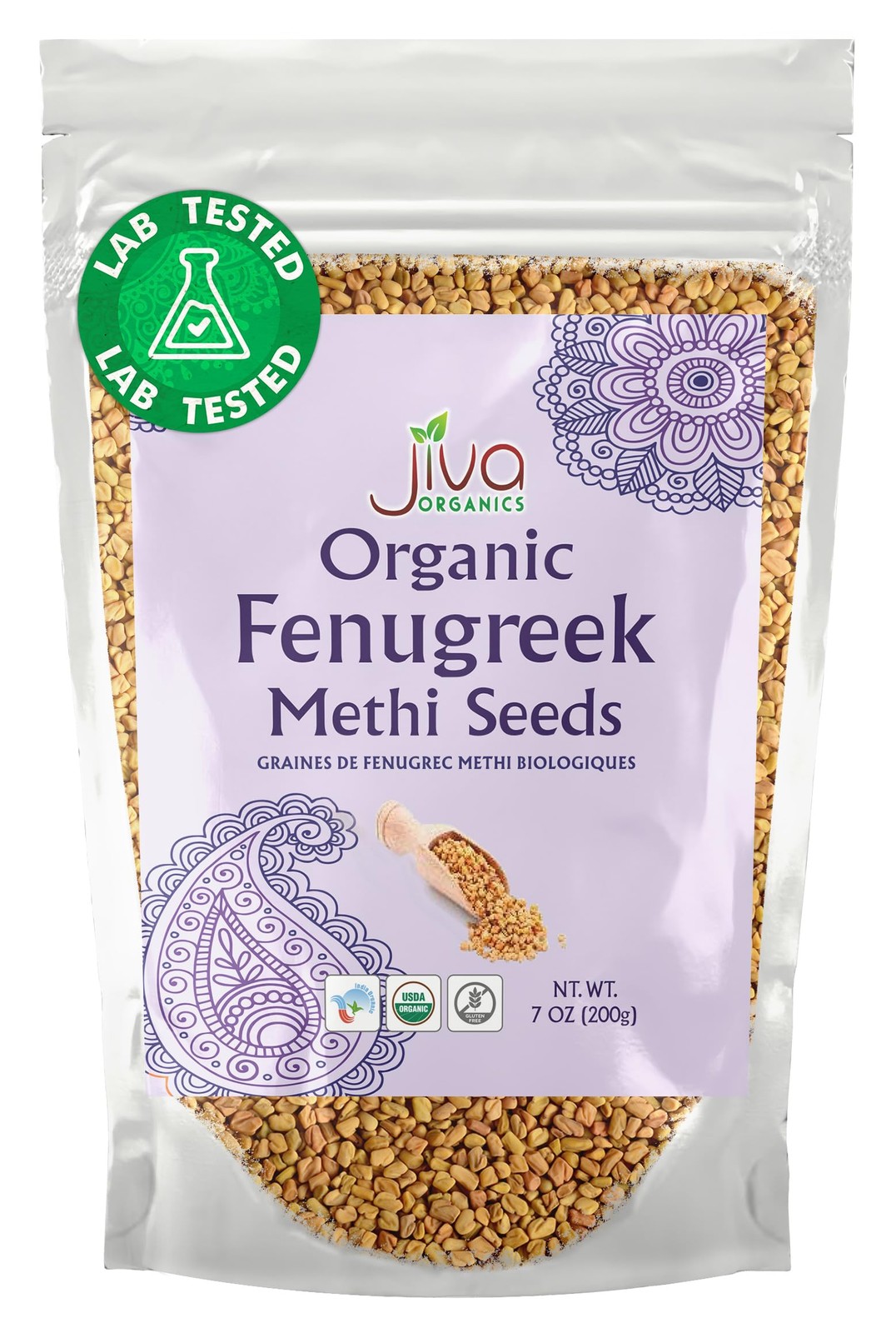 Jiva Organic Fenugreek Seeds 7 Ounce – 7 (Pack of 1), Original Version