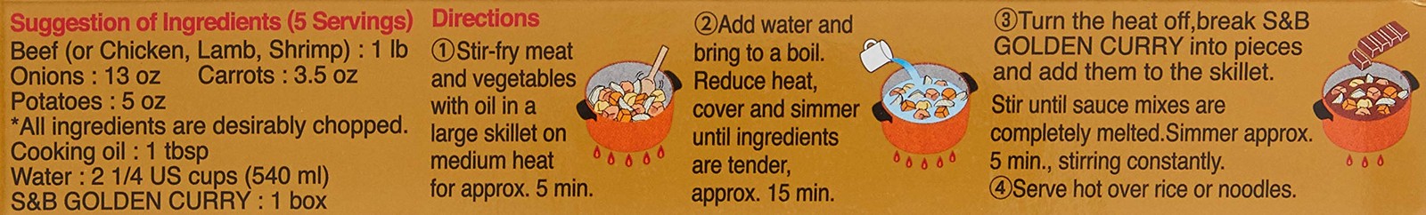 S&B, Golden Curry Sauce Mix, Hot, 3.2 oz Ounce (Pack of 1)