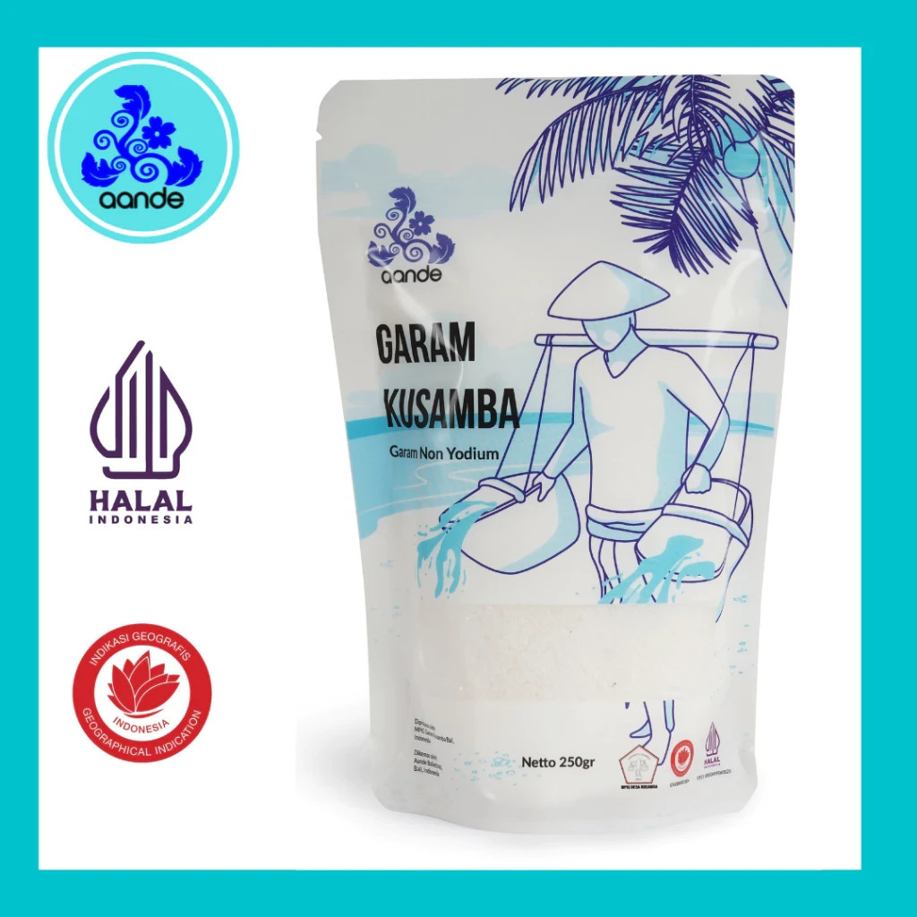 1 Kg Kusamba Bali Sea Salt | 100% Pure Natural Hand-Raked Organic Gourmet
