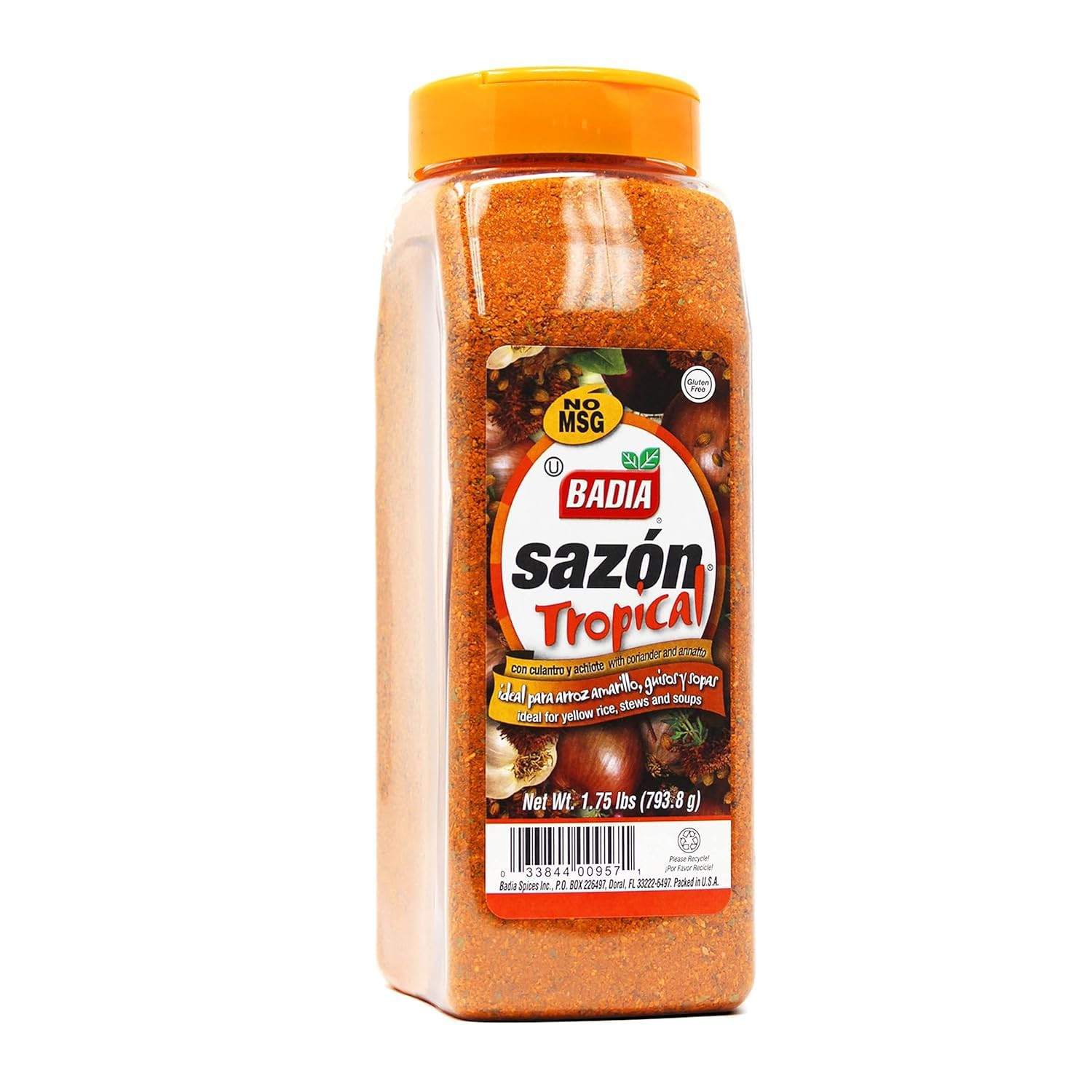 Sazon Tropical with Coriander & Annatto, Con Culantro Y Achiote 28 Oz | Coriande