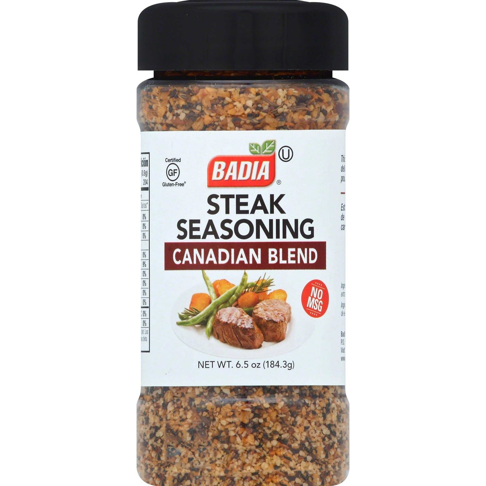 Badia Canadian Blend Steak Seasoning, No Artificial Flavors, 6.5oz (2 Pack)
