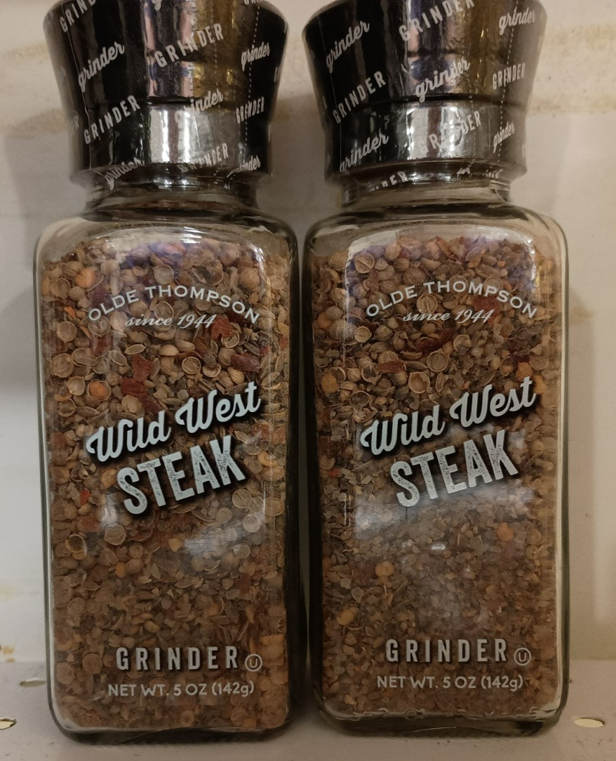 Olde Thompson Wild West Steak Seasoning Grinder 5 oz (2 Pack) Certified Kosher