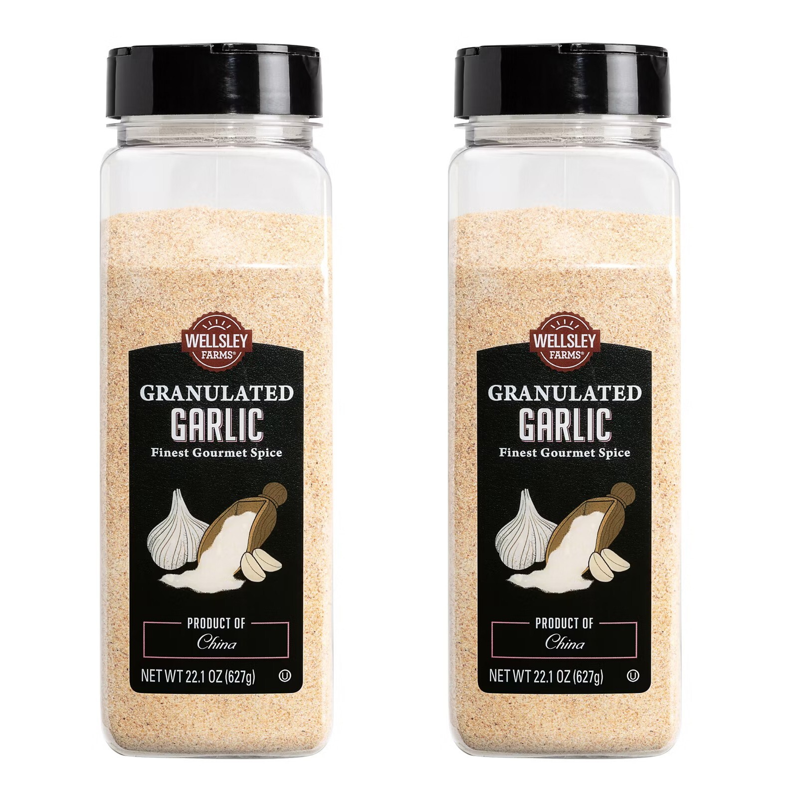 Pack Of 2 Wellsley Farms Granulated Garlic, 22.1 oz. (Not For California)