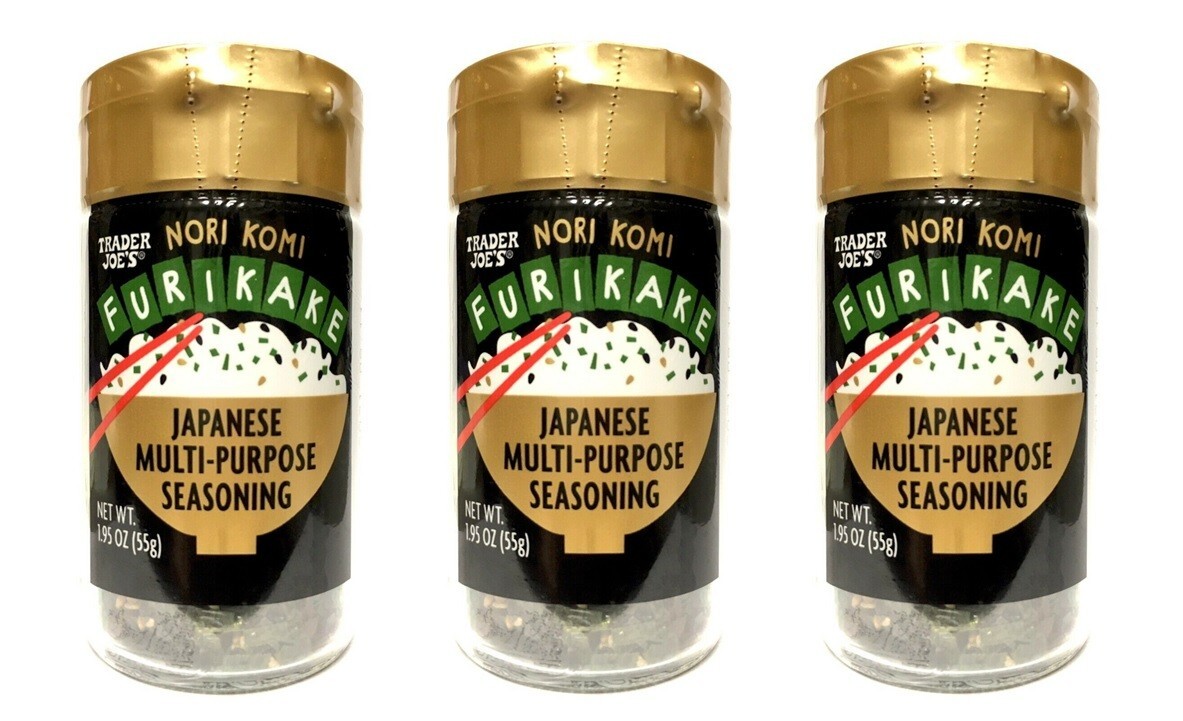 3X Trader Joe’s Furikake Nori Komi Japanese Seasoning No MSG 1.95 OZ (55g) each