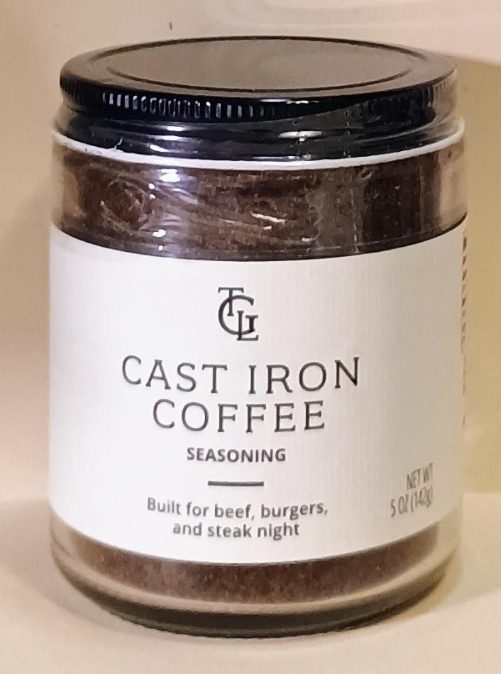 TGL Cast Iron Coffee Seasoning for Burgers, Beef, and Steak 5oz – SEALED
