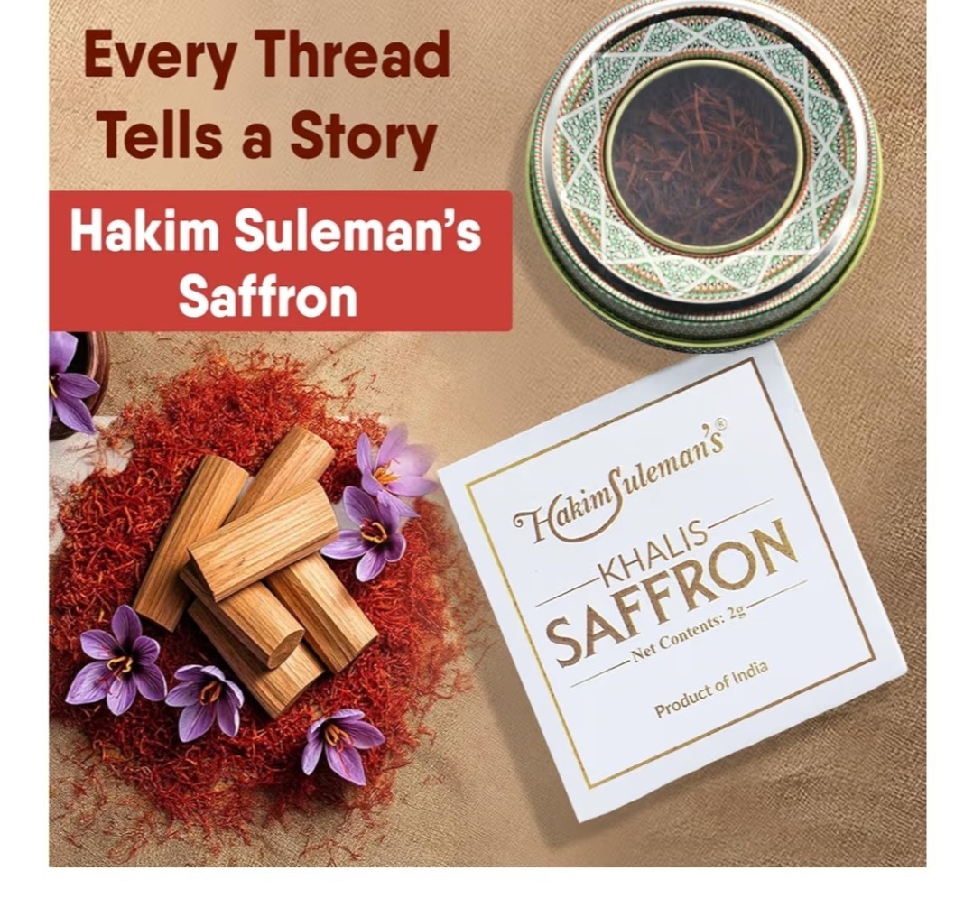 Hakim Suleman’s Kashmiri Saffron Threads (2g) – Premium Grade A Kesar | Pure