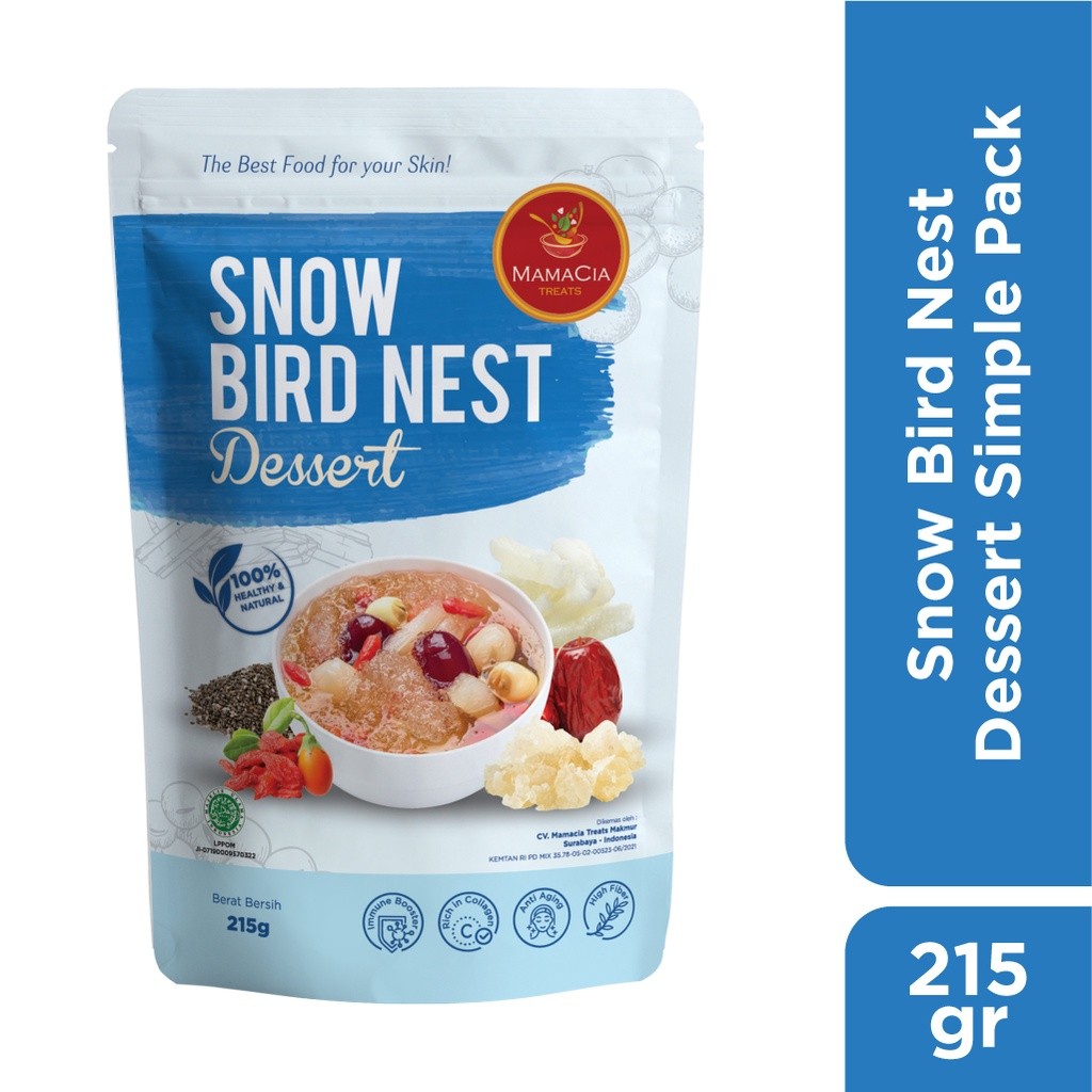 Snow Bird Nest Dessert Simple Pack, Dried Ingredient Mix 250g natural organic