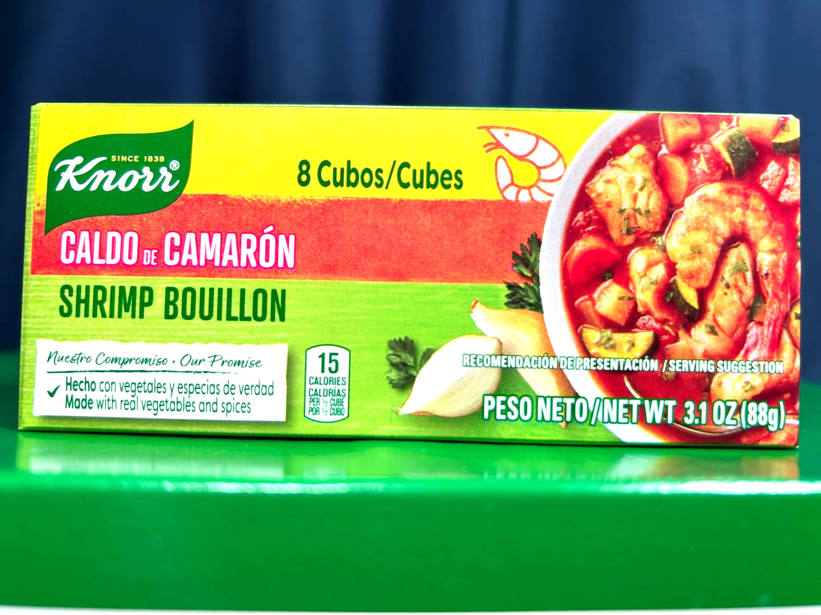 3 Pack – Knorr Shrimp Flavor Bouillon Cubes 8 cubes per box