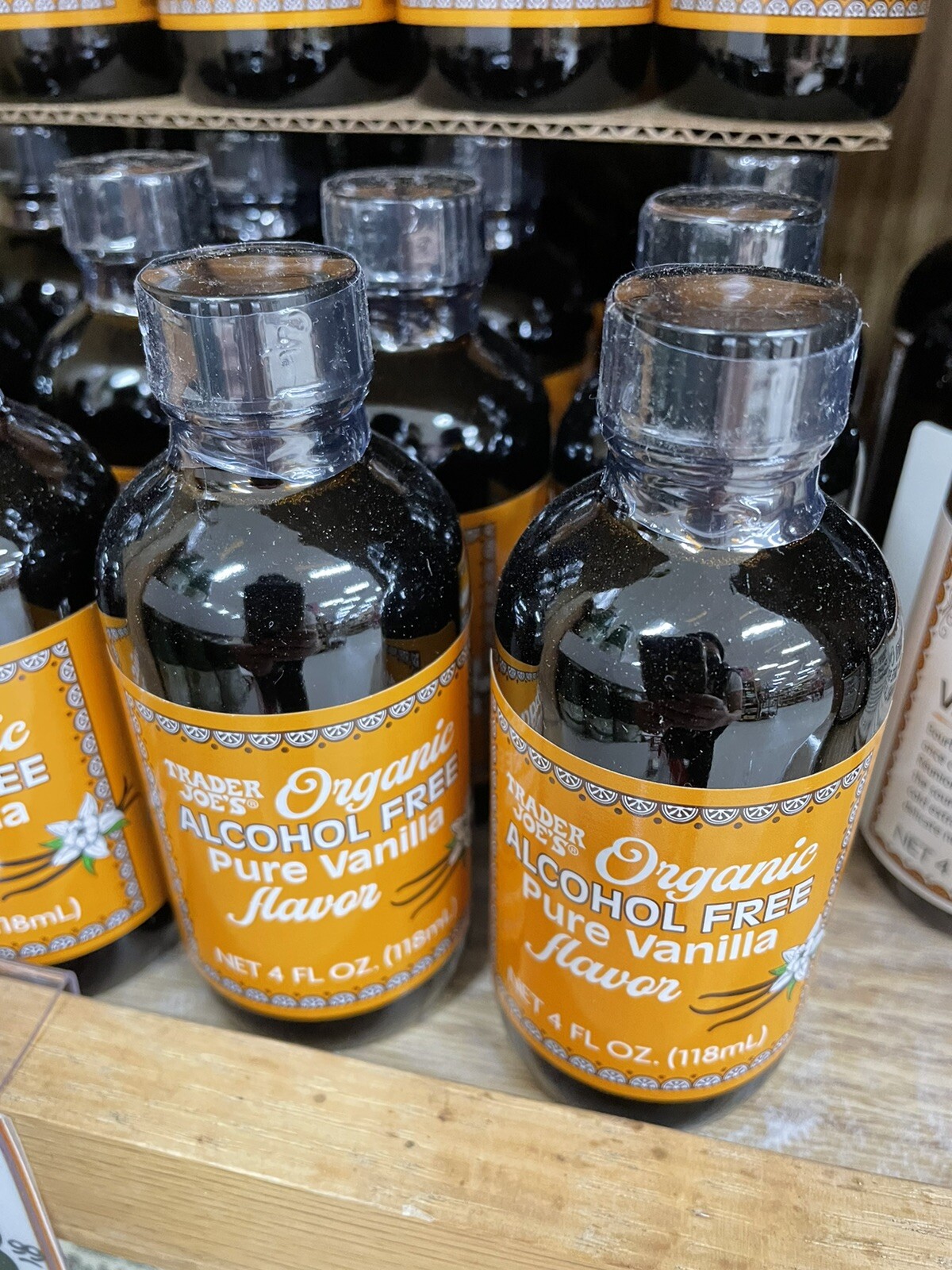 2 PACKS Trader Joe’s Organic Pure Vanilla Flavor Alcohol Free 4 fl oz