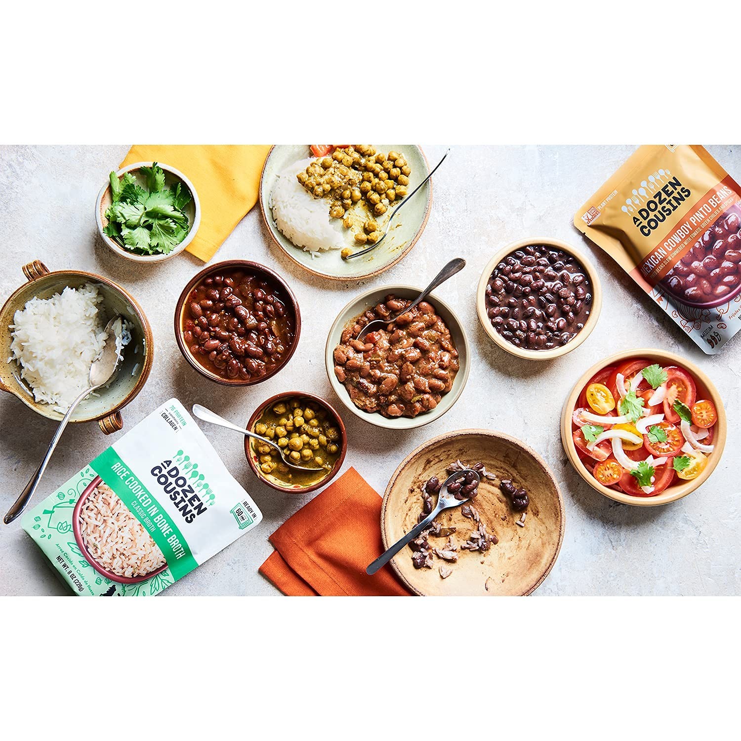 A Dozen Cousins Cowboy Beans Pack of 6 No Refrigeration Required Vegan 80 Char