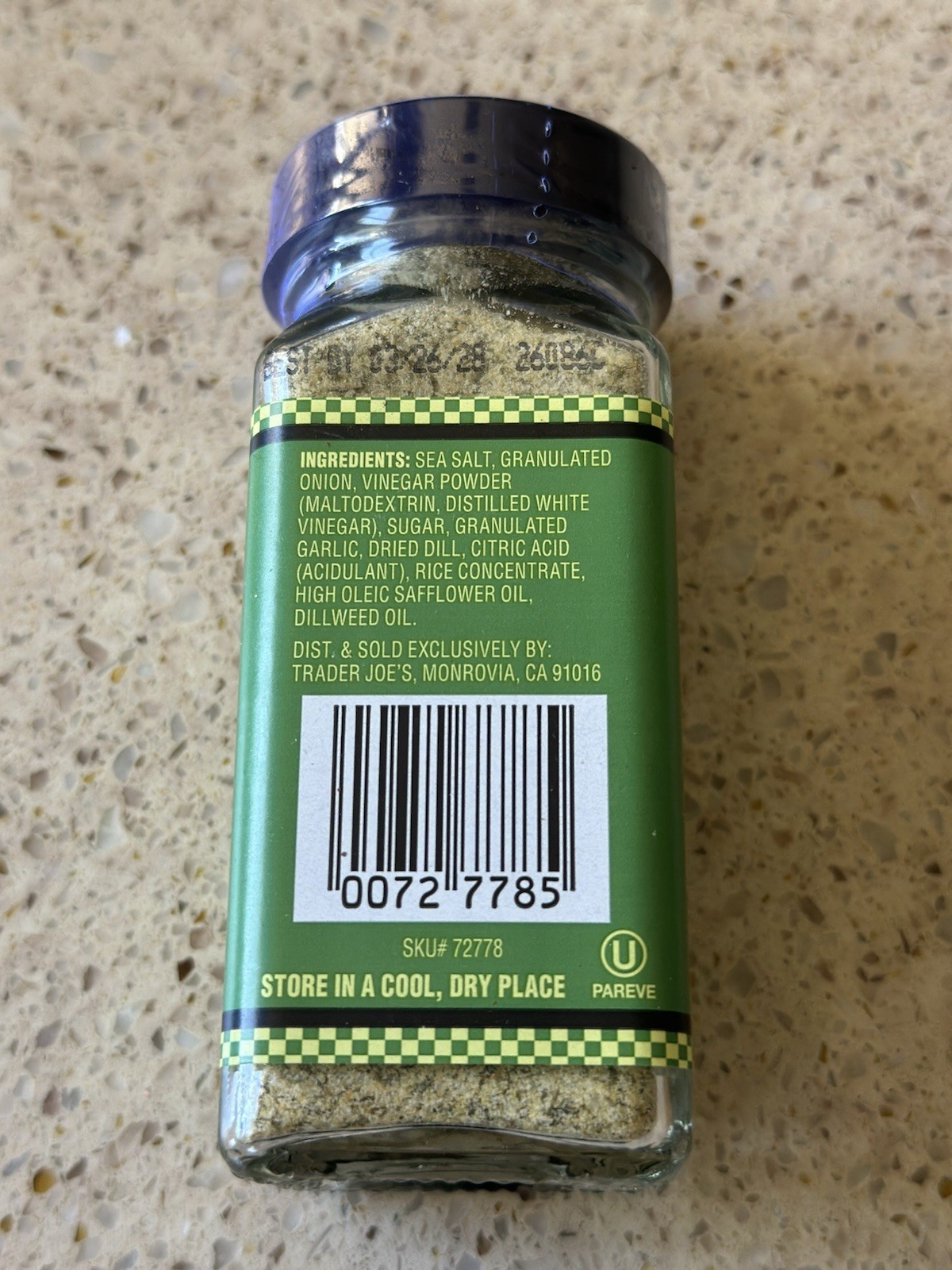 Trader Joe’s Joes Seasoning In A Pickle Seasoning Blend Dill Pickle 2.3 Oz NEW