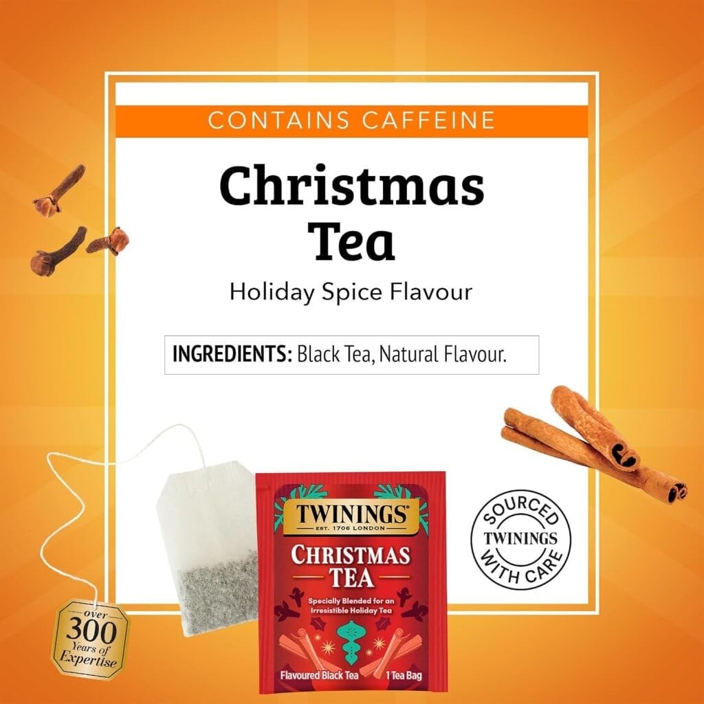 Twinings Christmas Tea – Black Blended with Spicy 20 Count (Pack of 2)