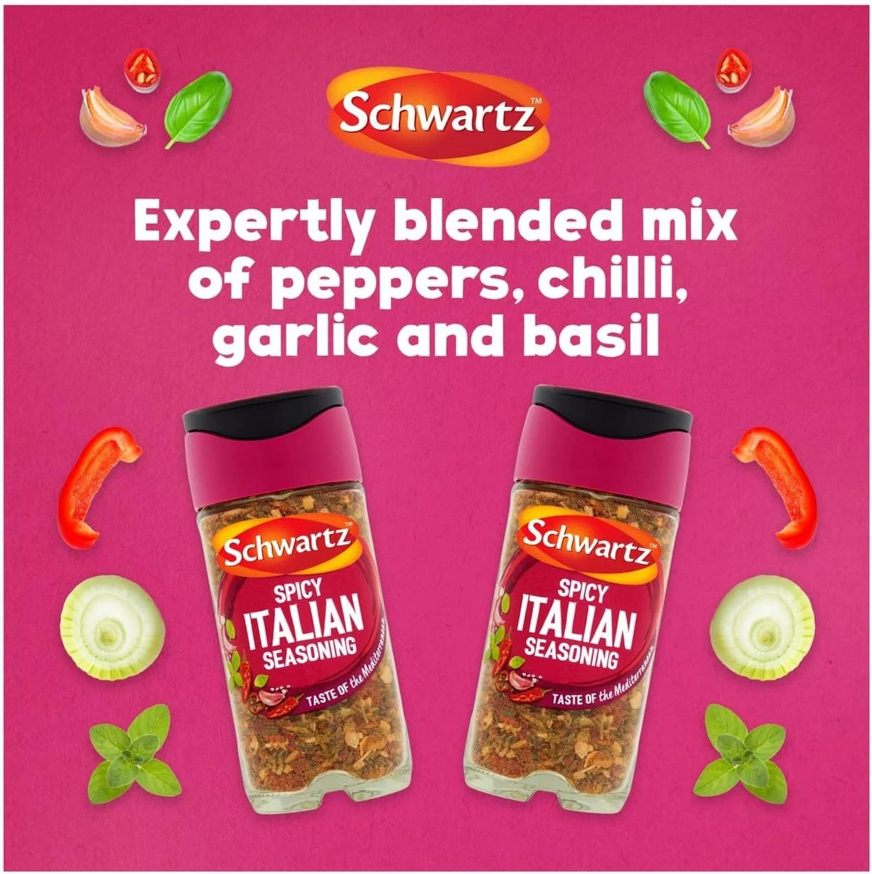 Schwartz Spicy Italian Seasoning Taste Of The Mediterranean 1.48oz (Set Of 3)